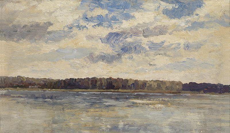 Marie Egner On the Danube near Vienna oil painting picture